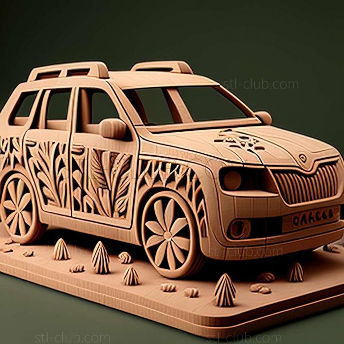 3D model koda Fabia Combi (STL)